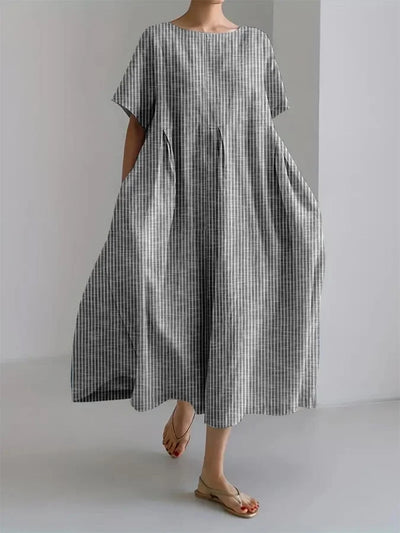 Eleanor - Lockeres Kleid mit Retro-Streifen