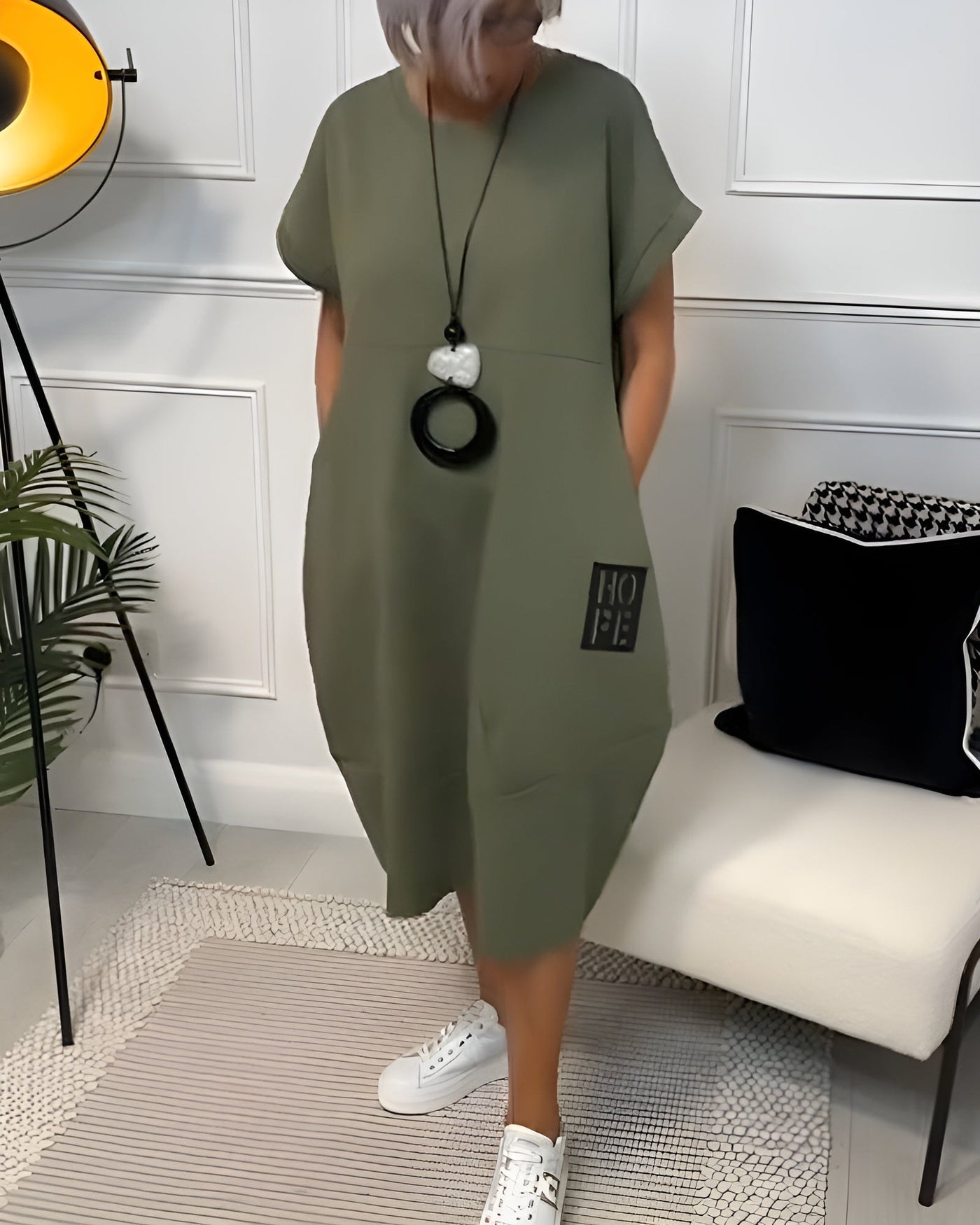 Iris™ | Stilvolles Kurzarmkleid