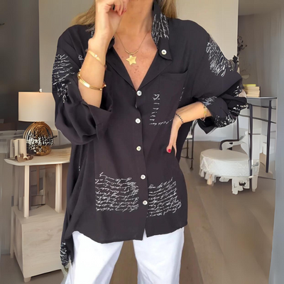 Callista™ - Handschriftliches Button-Up-Hemd