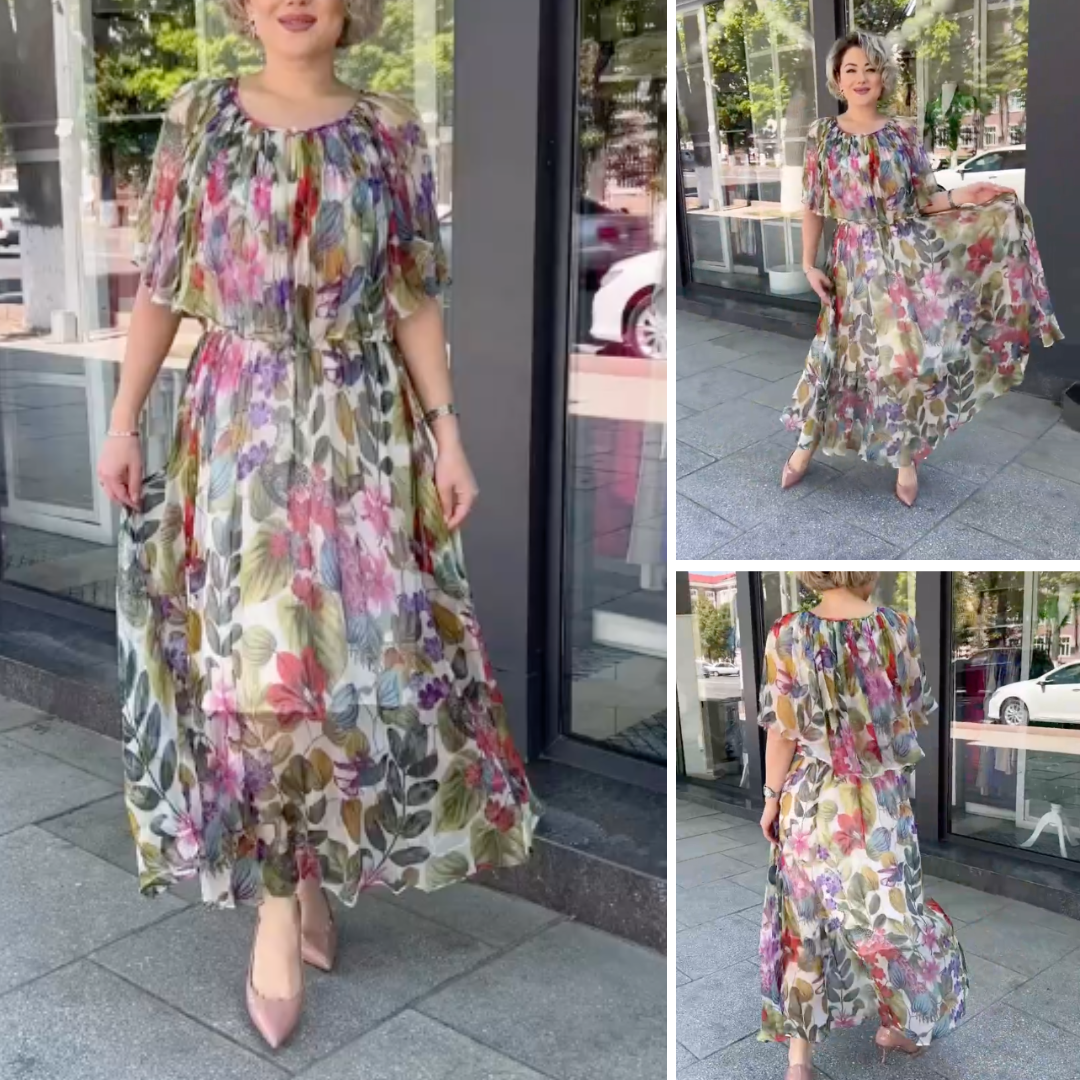 Donna™ | Damen Floral Maxi Kleid