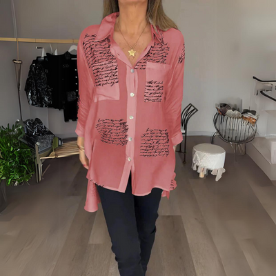 Callista™ - Handschriftliches Button-Up-Hemd