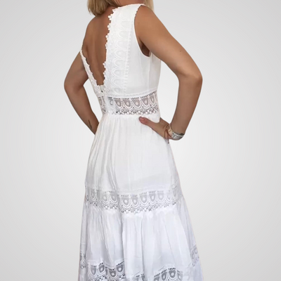 Cleo™ | Weißes Spitzenkleid