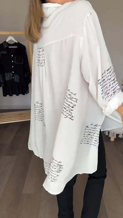 Callista™ - Handschriftliches Button-Up-Hemd