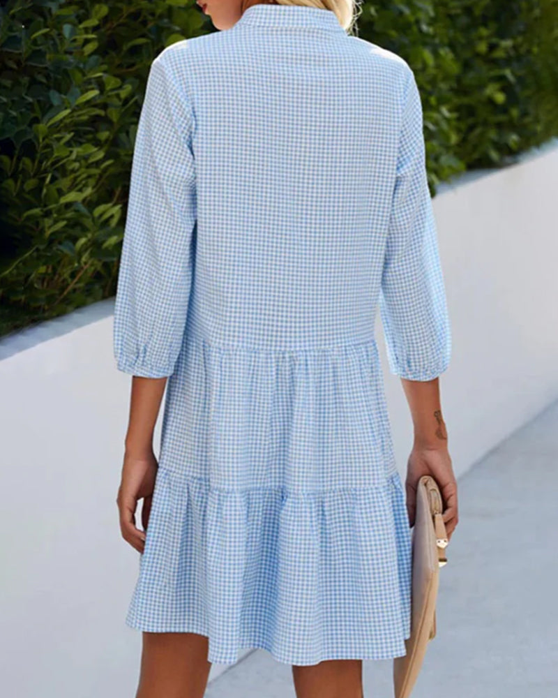 Bella | Sommer Karo Kleid