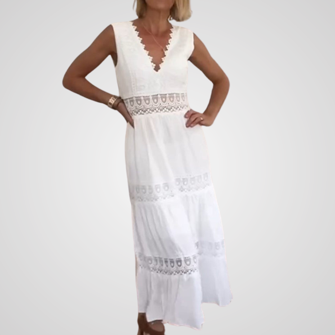 Cleo™ | Weißes Spitzenkleid
