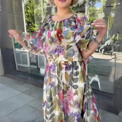 Donna™ | Damen Floral Maxi Kleid