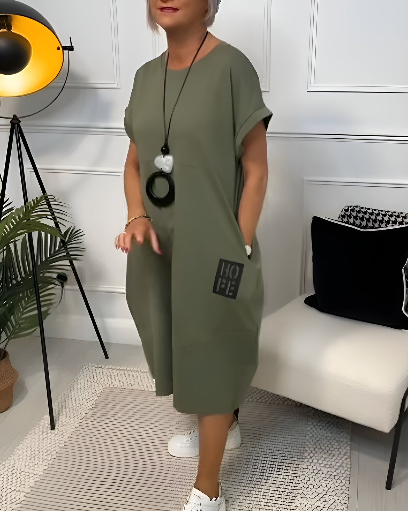 Iris™ | Stilvolles Kurzarmkleid