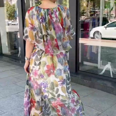 Donna™ | Damen Floral Maxi Kleid