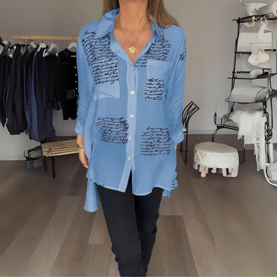 Callista™ - Handschriftliches Button-Up-Hemd