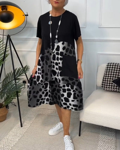 Adriana™ | Midi-Kleid mit kurzen Ärmeln für Frauen