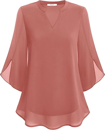Sylva™ - Graziöses V-Ausschnitt-Top