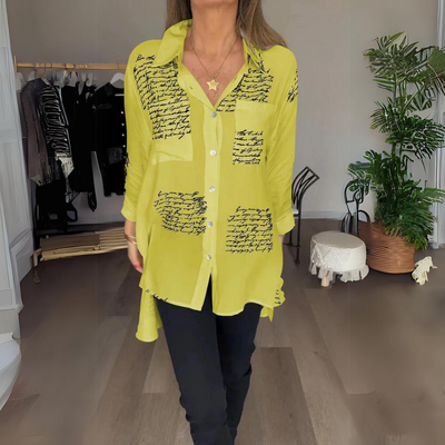 Callista™ - Handschriftliches Button-Up-Hemd