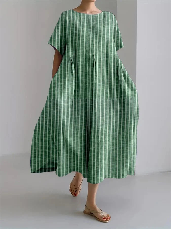 Eleanor - Lockeres Kleid mit Retro-Streifen