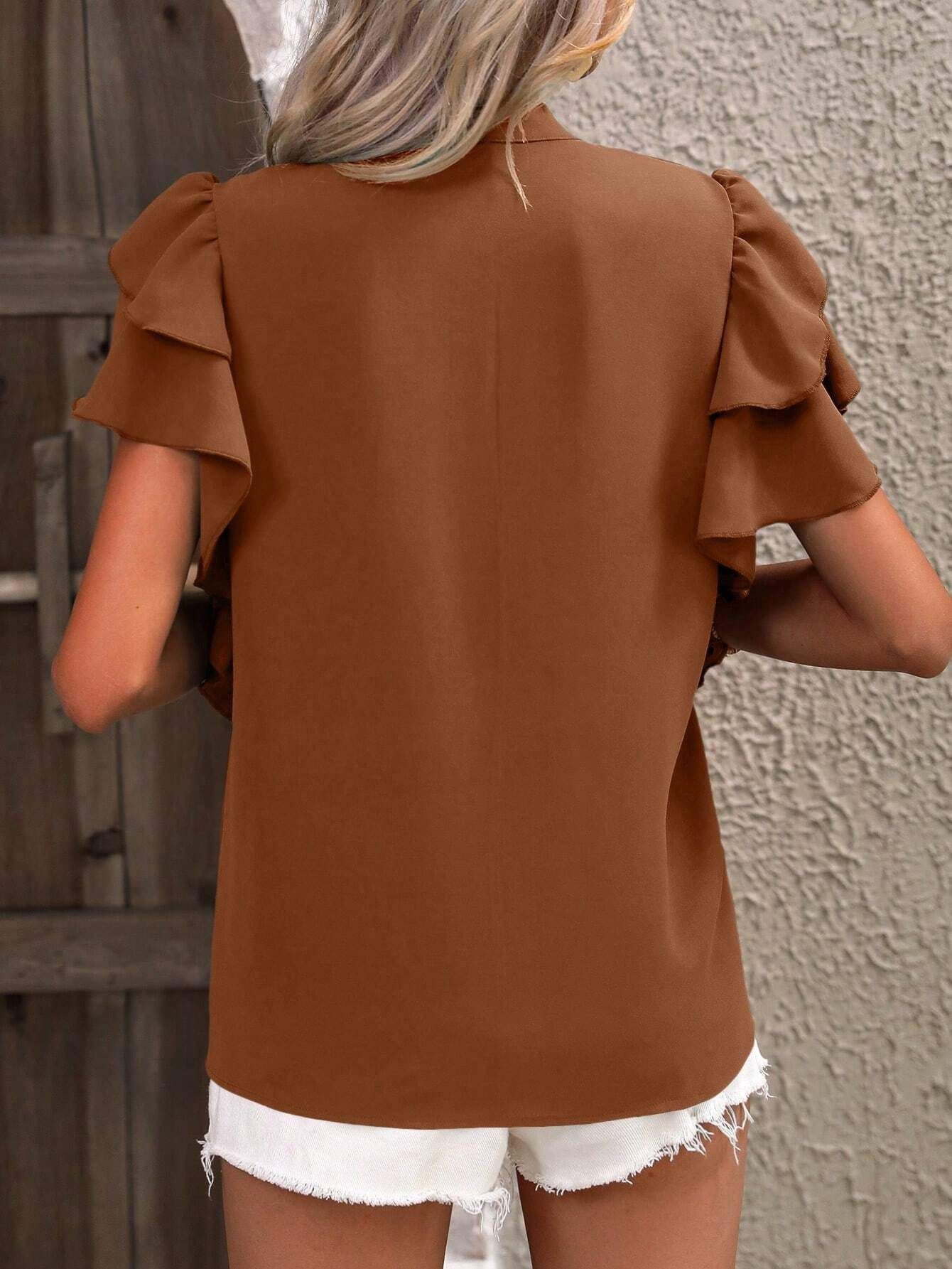 Zendee™ - Stylische Rüschbluse