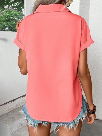 Camalia™ - Faltenshirt mit Knopfleiste