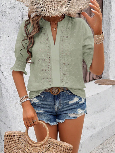 Vela™ - Vintage Inspirierte Bluse