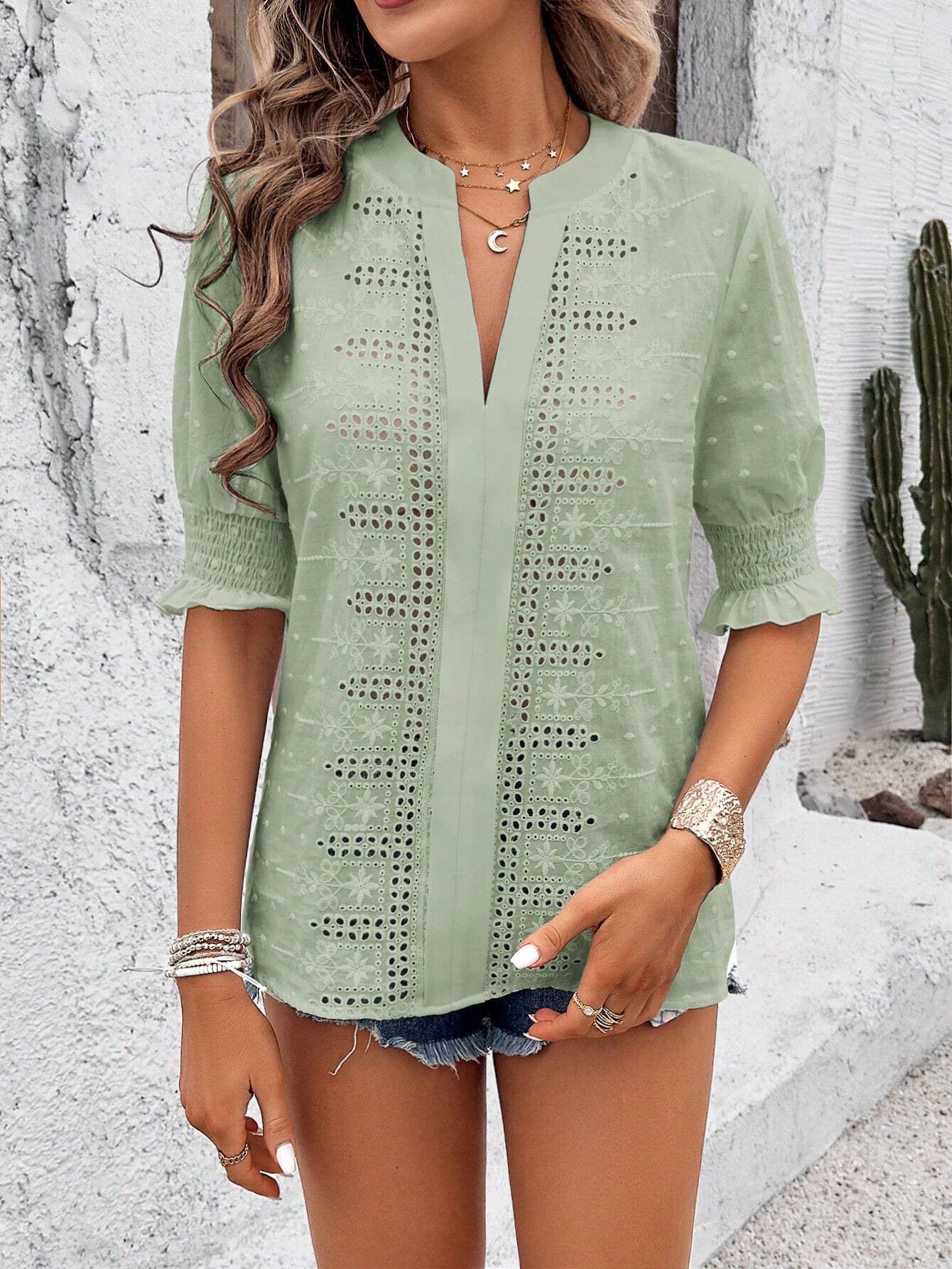 Vela™ - Vintage Inspirierte Bluse