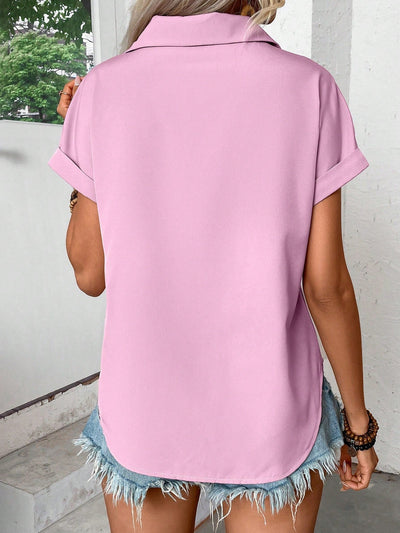 Camalia™ - Faltenshirt mit Knopfleiste
