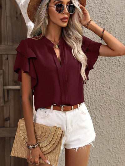 Zendee™ - Stylische Rüschbluse