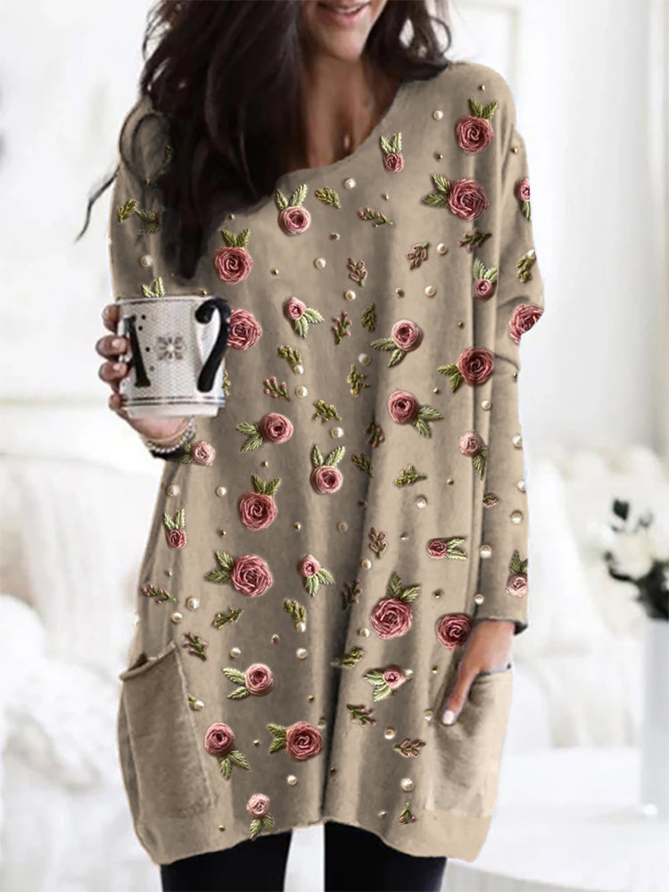 Romiselle™ - Rose Bedruckte Tunika
