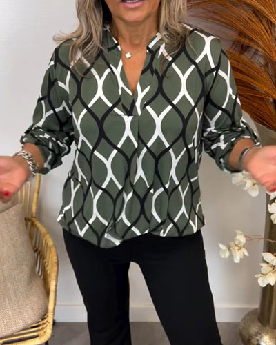Oriana™ - Geometrische Schicke Bluse