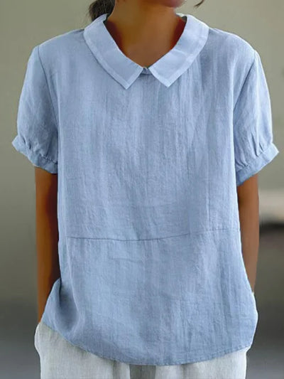 Oriella™ - Women's Cotton Lapel Shirt