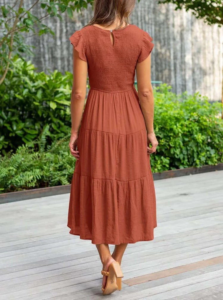 Amelia | Elegantes Bauchabdeckung Kleid