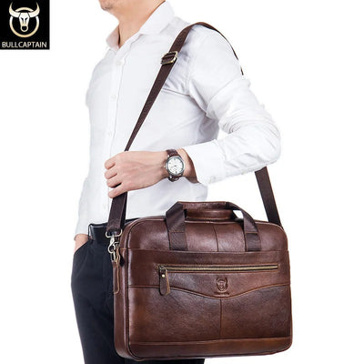 CAPTAIN | Leather Messenger Bag for Work