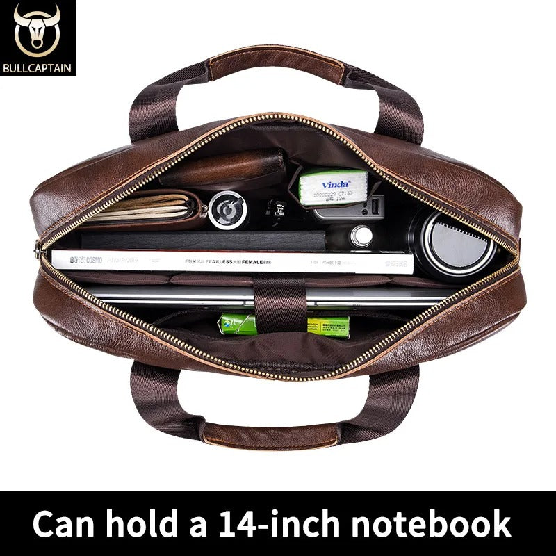 CAPTAIN | Leather Messenger Bag for Work
