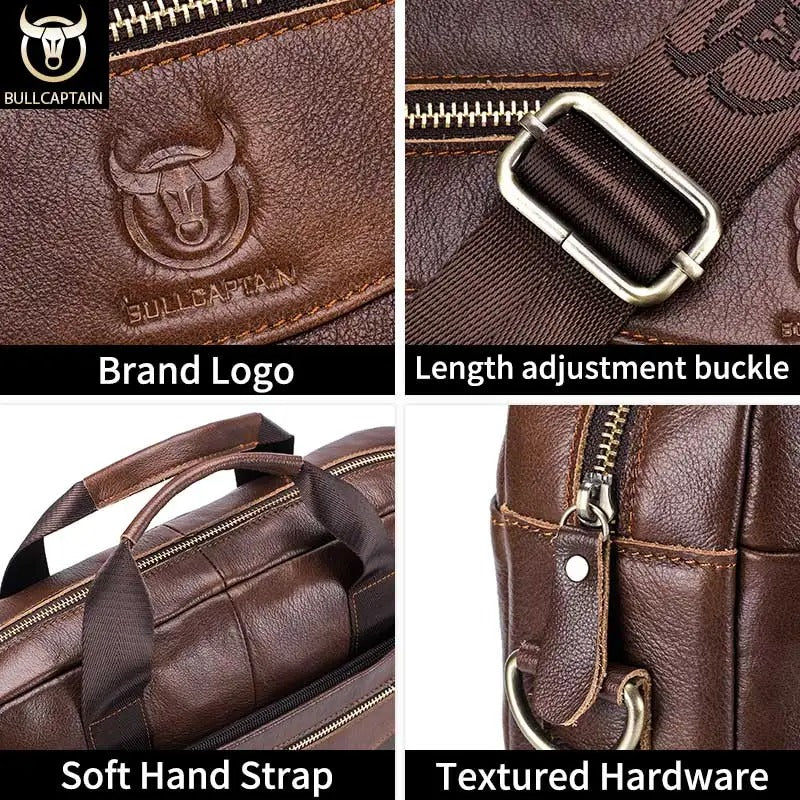 CAPTAIN | Leather Messenger Bag for Work