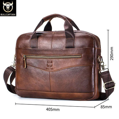 CAPTAIN | Leather Messenger Bag for Work