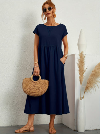 Rosineo™ | Lässiges Leinenkleid
