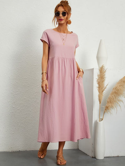 Rosineo™ | Lässiges Leinenkleid