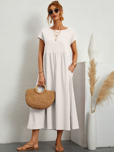 Rosineo™ | Lässiges Leinenkleid