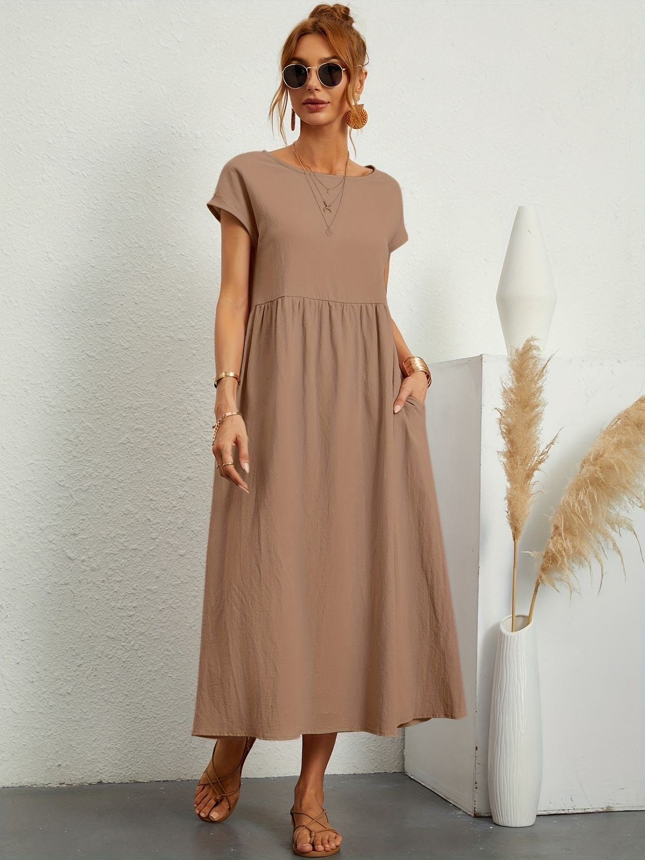 Rosineo™ | Lässiges Leinenkleid