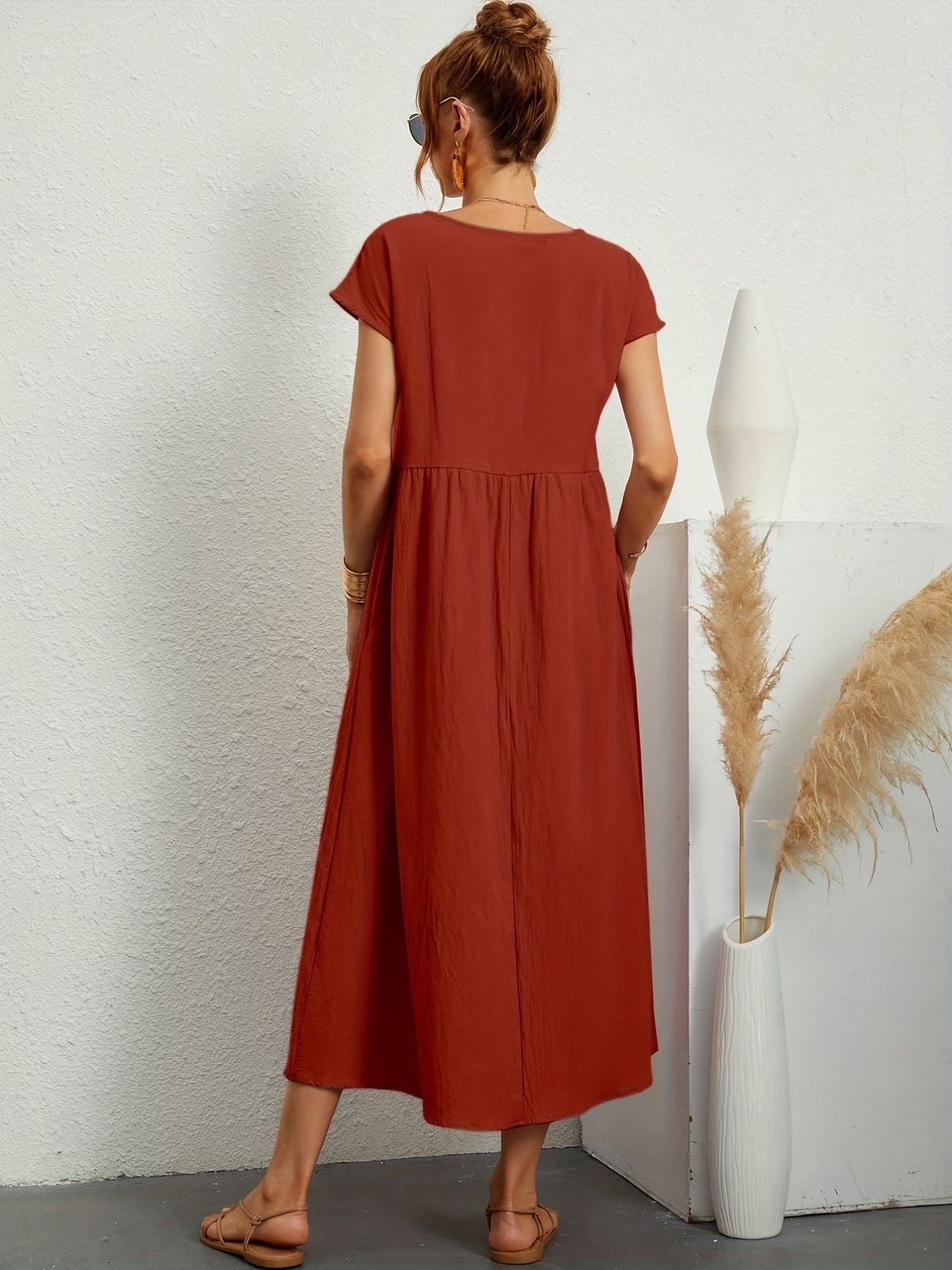 Rosineo™ | Lässiges Leinenkleid