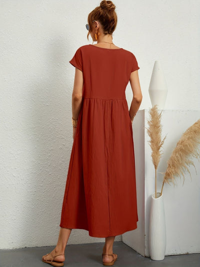 Rosineo™ | Lässiges Leinenkleid