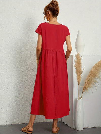 Rosineo™ | Lässiges Leinenkleid
