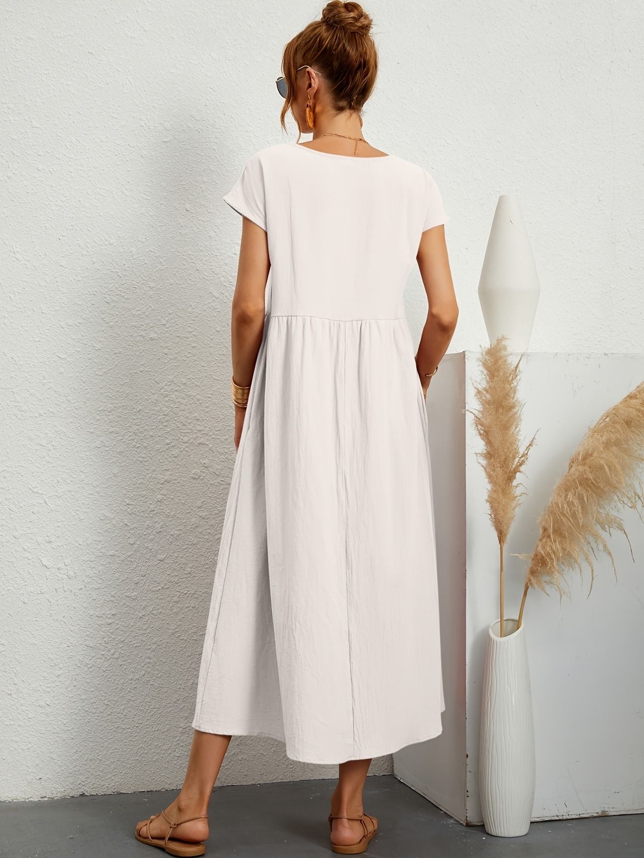 Rosineo™ | Lässiges Leinenkleid