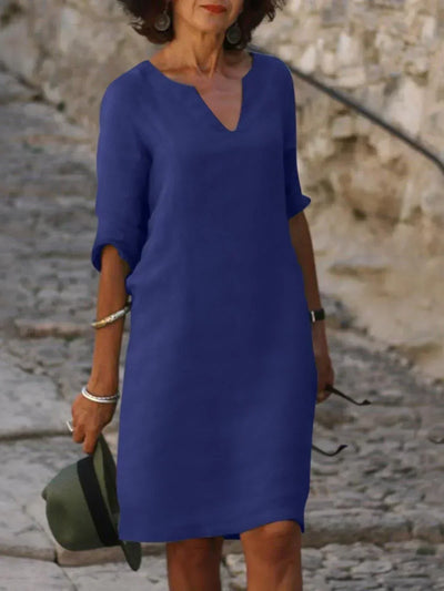 Suzan - Elegantes Kleid mit V-Ausschnitt