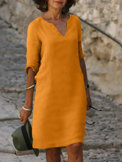 Suzan - Elegantes Kleid mit V-Ausschnitt