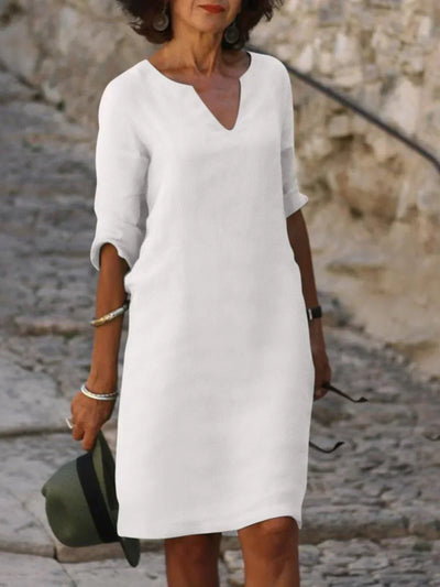 Suzan - Elegantes Kleid mit V-Ausschnitt
