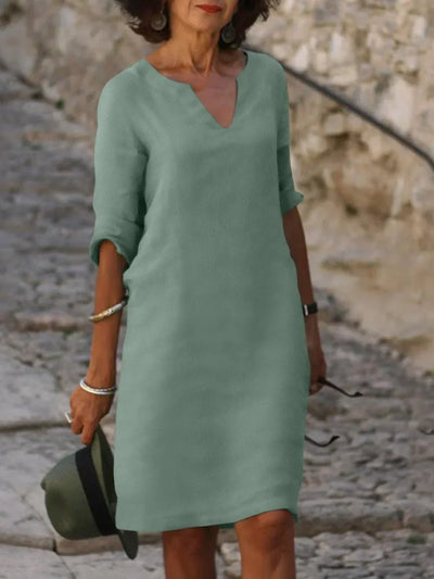 Suzan - Elegantes Kleid mit V-Ausschnitt