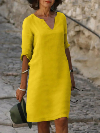 Suzan - Elegantes Kleid mit V-Ausschnitt